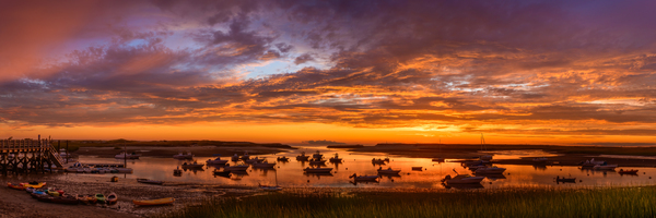 Pamet Harbor - Panorama by Jane Haslam