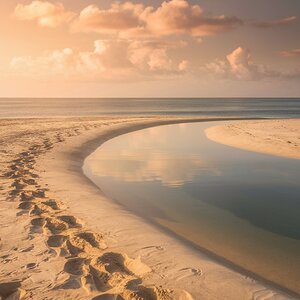 a stunning serene coastal landscape featuring a p