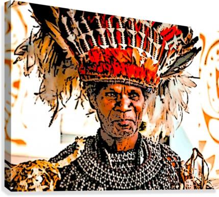 Tribal Chief Canvas Print