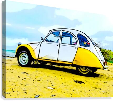 Beach Car Canvas Print