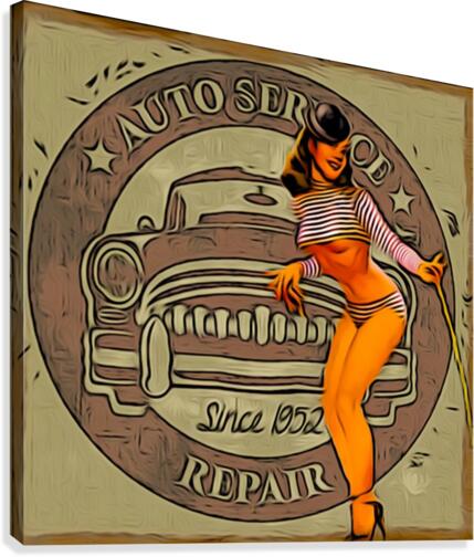 Auto Service Canvas Print