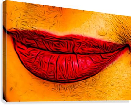 Lips Canvas Print