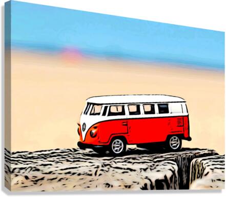 Beach Van Canvas Print