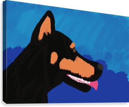 Doberman Canvas Print