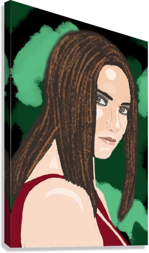 The Look Canvas Print
