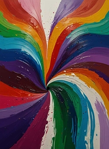 Abstract Art Palette: A Symphony of Vibrant Hues