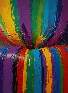 Harmony in Motion: A Symphony of Blended Colors