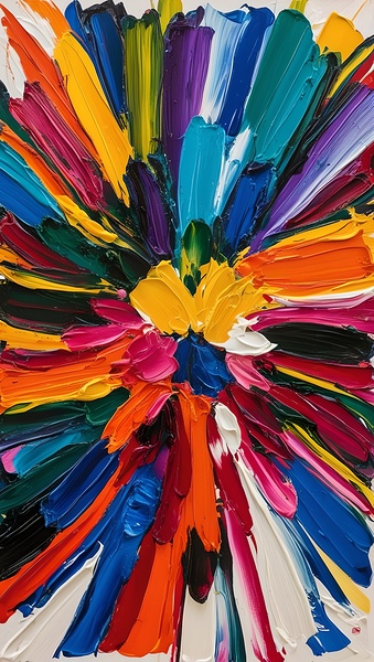 Flowing Spectrums: The Dance of Color and Light Print