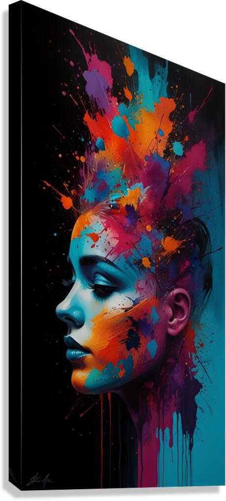 Explosion of Colors: Reflections of the Soul Canvas Print