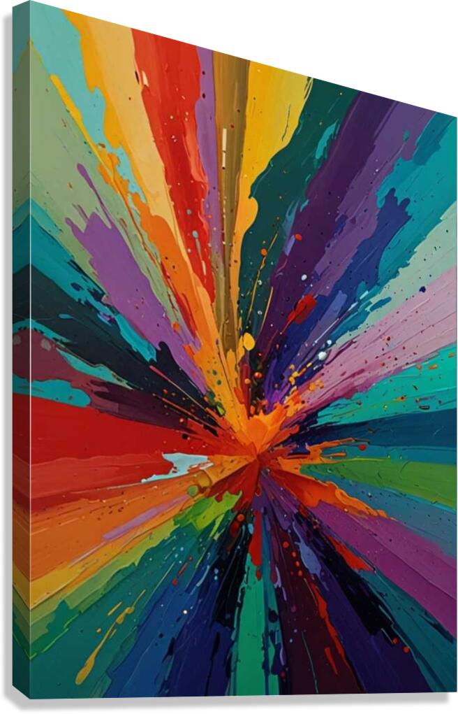 Mix colors with the beauty of life Canvas Print