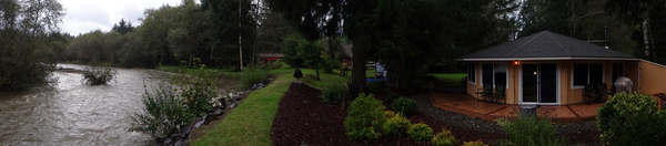 Necanicum River Round House Print