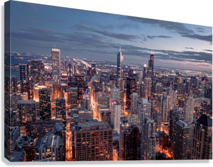 High Above Chicago Canvas Print