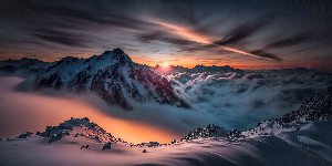 Daybreak in the Mountains