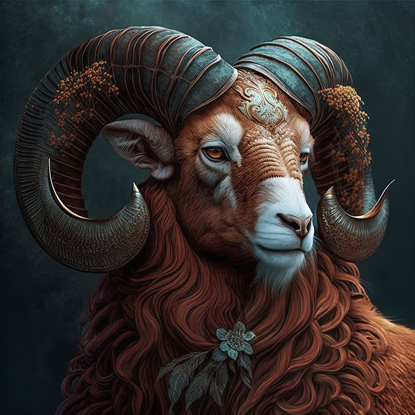 Aries the Ram Print
