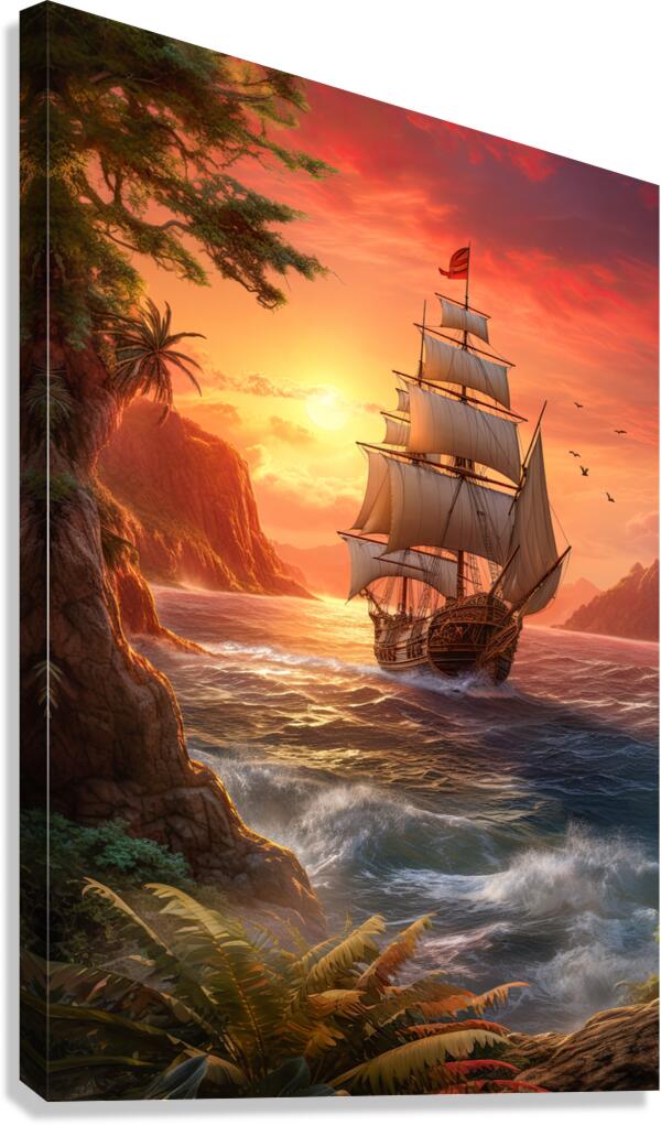Approaching Shore Canvas Print