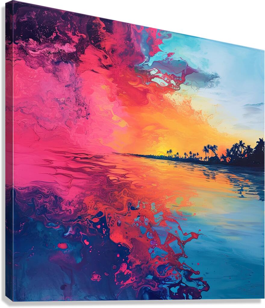 Sunset in the Tropics Canvas Print