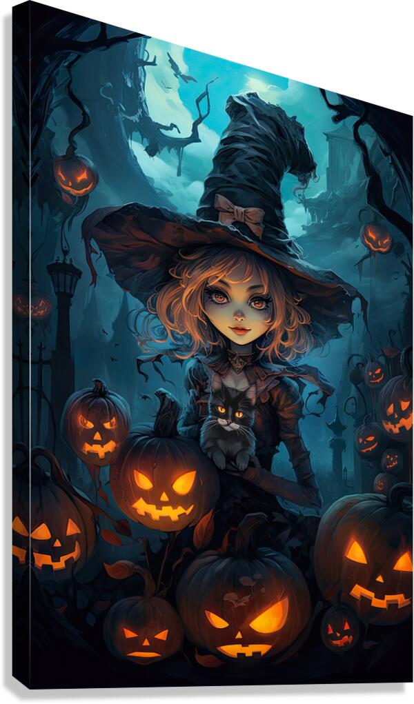 Little Witch Canvas Print