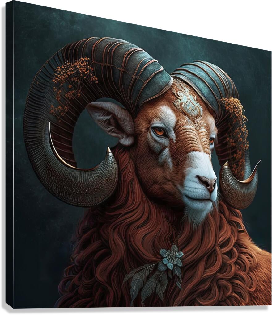 Aries the Ram Canvas Print