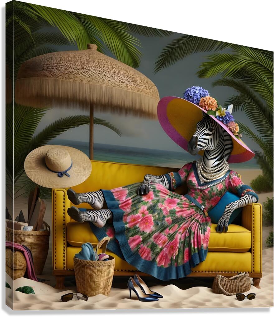 Beachside Whimsy Canvas Print