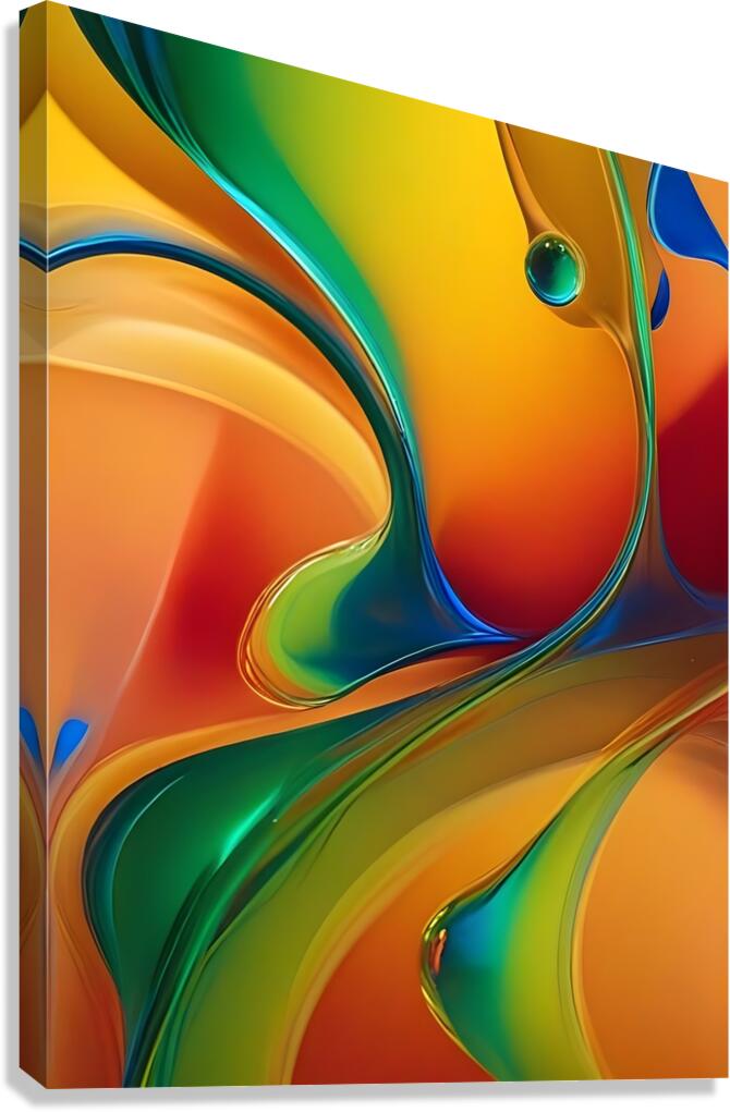 Chromatic Drift Canvas Print