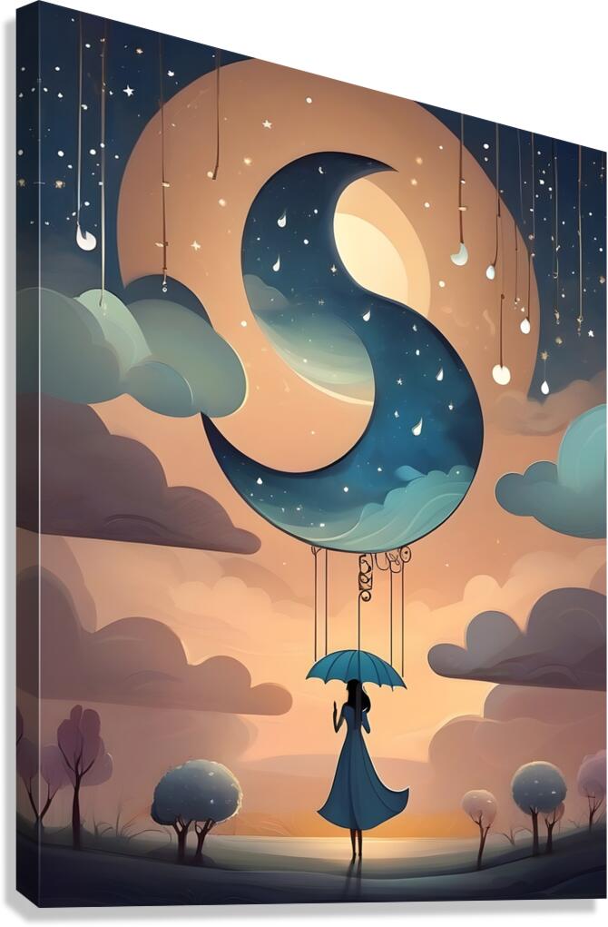 Moonbound Dreams Canvas Print