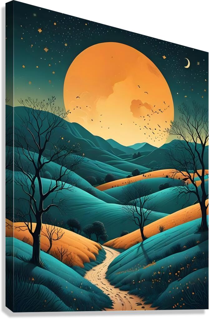 Moonpath Whispers Canvas Print