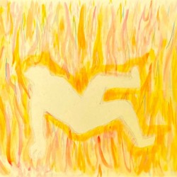 Rene Nava   Falling Man framed 1