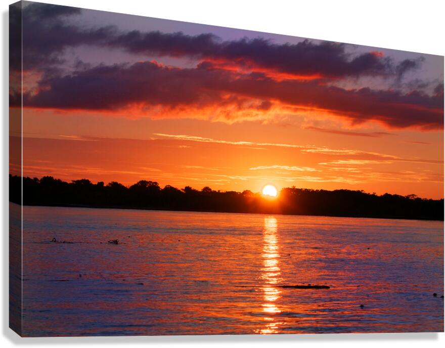 Amazon Sunset Canvas Print