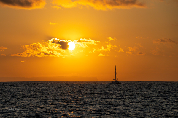 Hawaiian sunset 3 by Kelly Fox