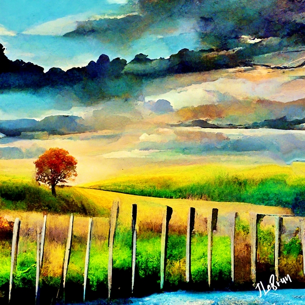 The Calm Pasture Signed Print