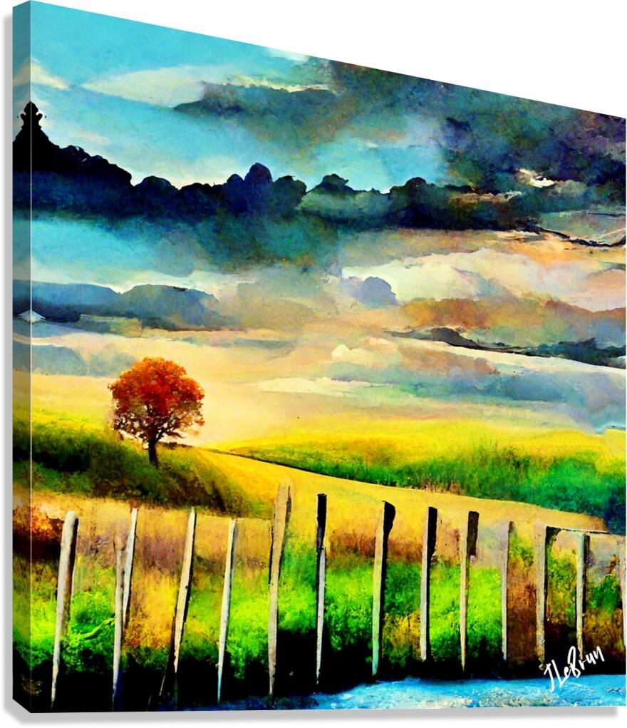 The Calm Pasture Signed Canvas Print