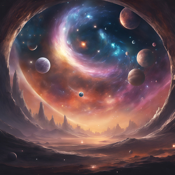 A mural from another world Print