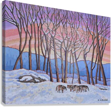 A Gathering Canvas Print
