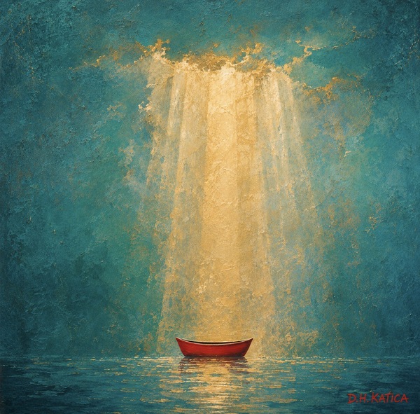 “Light Shining on a Cadmium Boat” by Dean Katica