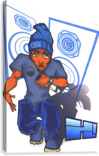 hoodline_mc Canvas Print