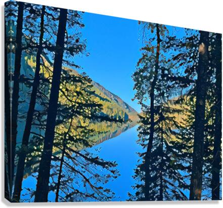 Echo Lake Paint Effects Canvas Print