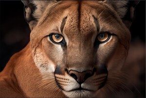 mountain Lion Digital Portrait