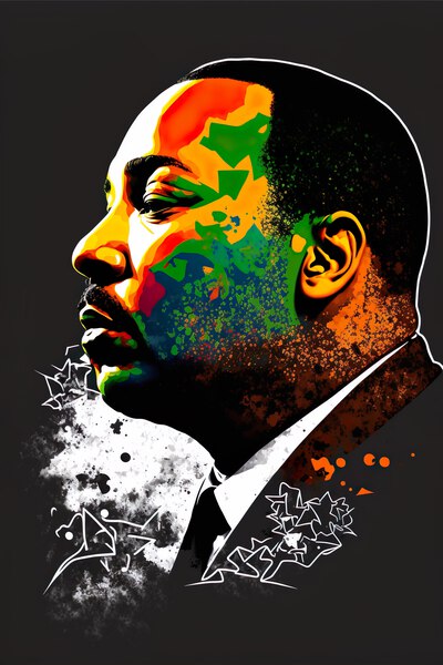 MLK - Pop Art Portrait by Design Cueva