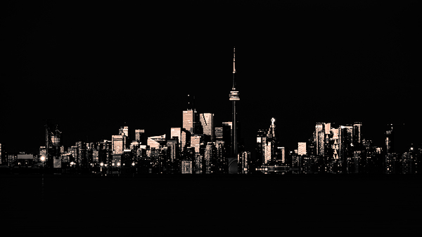 Toronto Skyline - B&W Print
