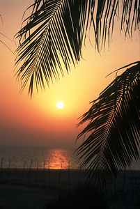 Framed Sunrise at St. Martin Island