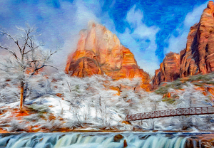 Zion Canyon Winter Serene 