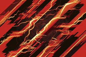 Abstract red background with burning lines 4