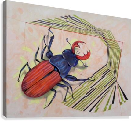 stag beetle Canvas Print