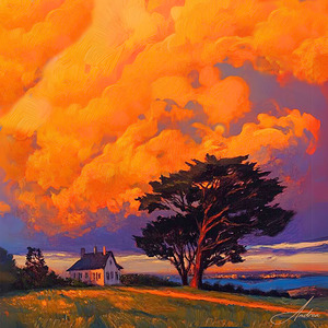 Sunset Home by Andrea Record
