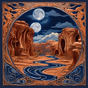 Double Moon Haunted Canyon by Andrea Record