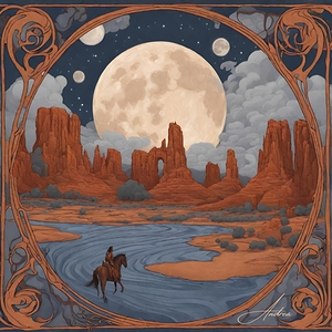 Lone Ride Under Many Moons by Andrea Record