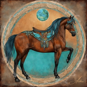 Mortana at the Portal by Andrea Record