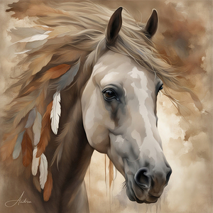 Palomino Bird Spirit by Andrea Record