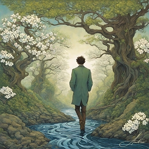 Seeking Light in a Dogwood Forest by Andrea Record