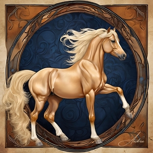 Palomino Filly by Andrea Record
